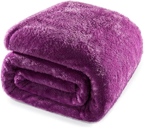 Amazon.com: Whale Flotilla Purple Twin Size Blanket for Bed, 300GSM ...