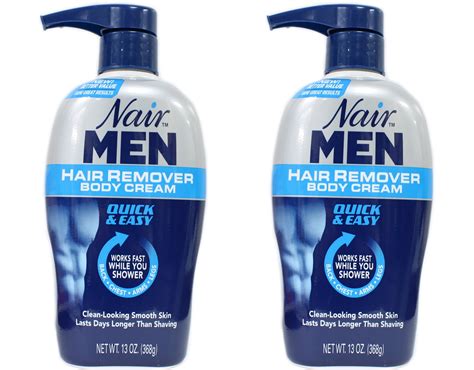 2 Pack - Nair Men Hair Removal Body Cream 13 oz (368 g) Each - Walmart ...