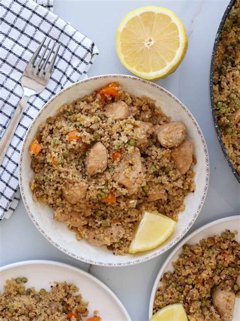 Easy One Pot Chicken Quinoa (High Protein & Meal Prep Friendly) - The ...