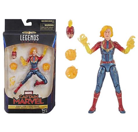 Marvel Legends Series CAPTAIN MARVEL Movie 6-Inch Binary Form Figure ...