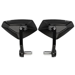 FENRIR Motorcycle Handlebar Bar End Mirror CNC Aluminum Black Cafe ...