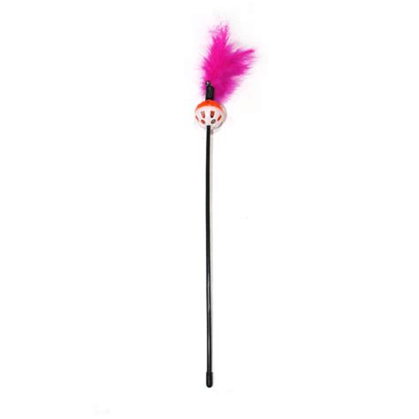 Buy Emily Pets interactive Feather Stick Toy for Cats (Pink) online at ...
