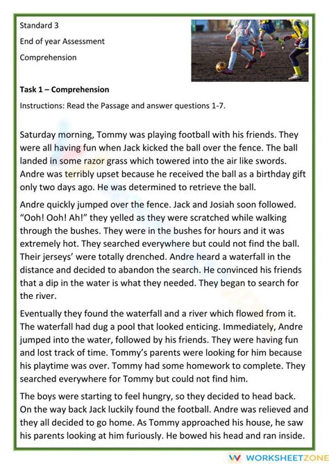 Reading Comprehension Printable 的图像结果