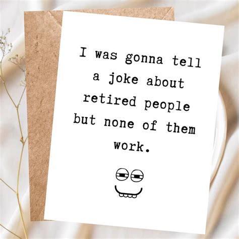 Funny Retirement Card, Retirement Gift, Joke About Retired People, Pun ...
