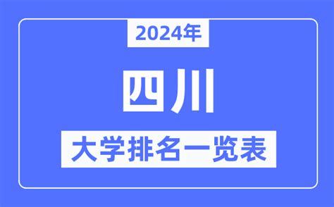 2024年四川省大学排名一览表 - 知乎