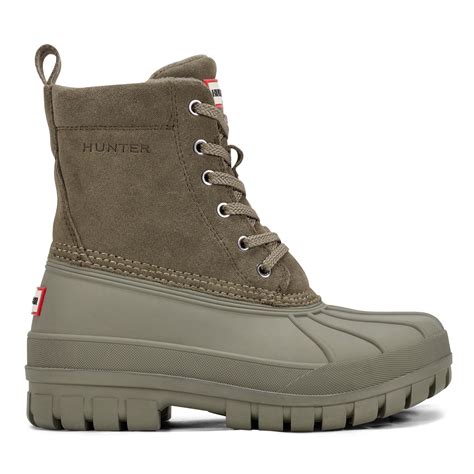 Women's Sussex Insulated Waterproof Duck Boots - Green | Hunter Boots