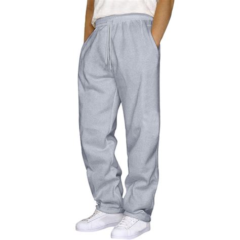 HCNTES Men's Lightweight Sweatpants Open Bottom Jogger Sweatpants for ...