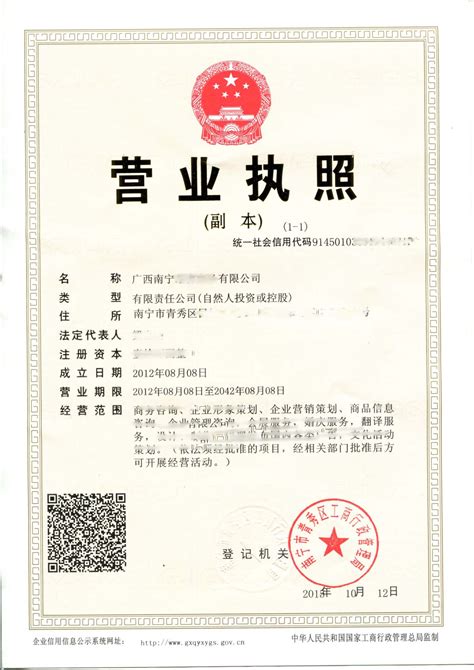 工商注册 - 广西南宁皓淼财税服务有限公司