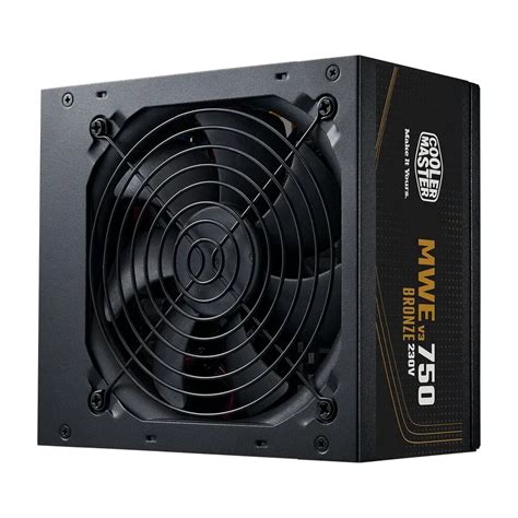 Buy COOLER MASTER MWE 750W V3 80+ Bronze 3.1 Non Modular PSU ...