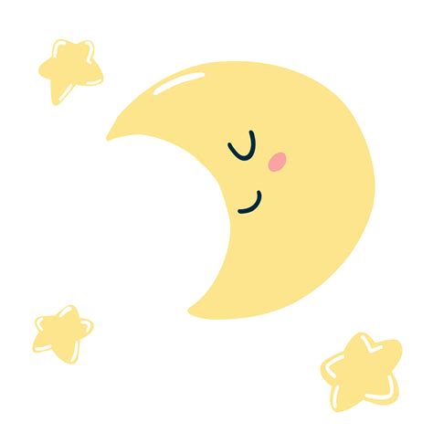 Cute Moon Cartoon