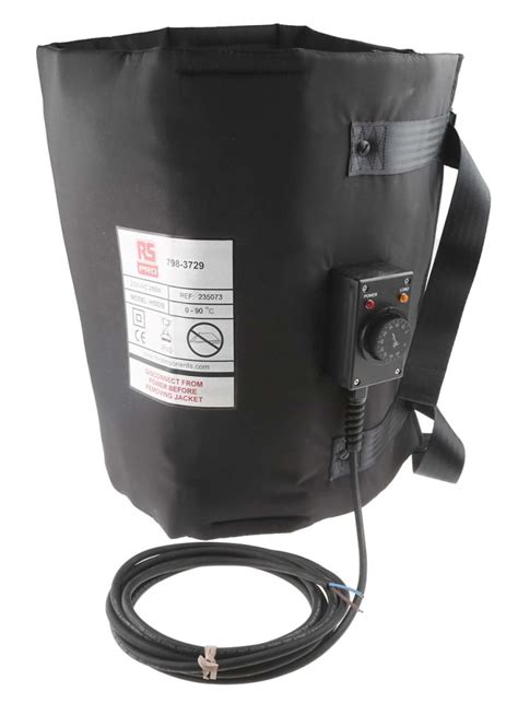 RS PRO | RS PRO Polyester Side Drum Heating Jacket, 460 x 1250mm, 50l ...
