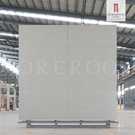 Extra Thin Large Format Gray Ceramic Floor Tiles 6mm Sintered for Hotel ...