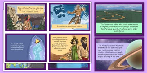 Creation Stories Fact Cards (teacher made)