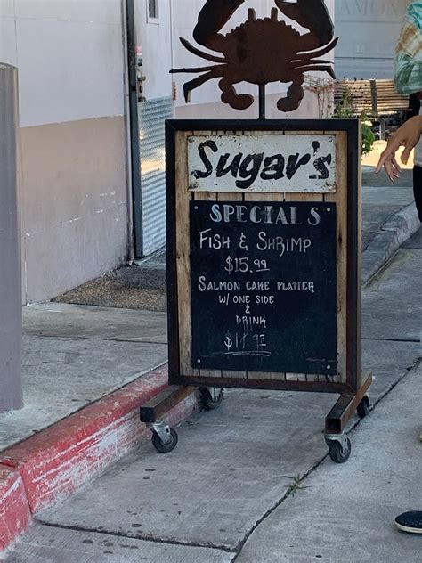 Menu at Sugar's Crab Shack restaurant, Richmond
