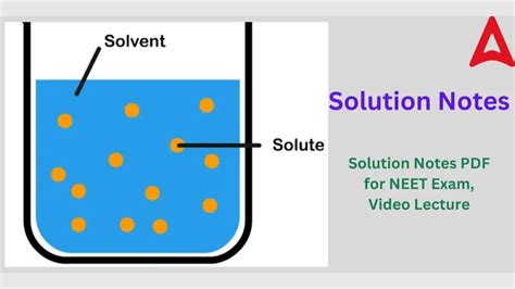 Solution Class 12 Notes for NEET, Download PDF
