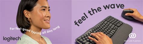 Logitech Wave Keys Wireless Ergonomic Keyboard with Cushioned Palm Rest ...