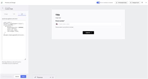 Image result for JavaScript Form Design Code