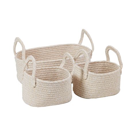 Image result for Small Rectangle Rope Baskets
