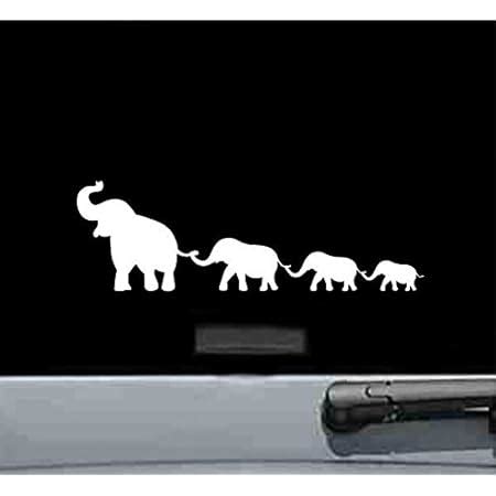 JS Artworks Elephant Family Stick Vinyl Decal | Ubuy India