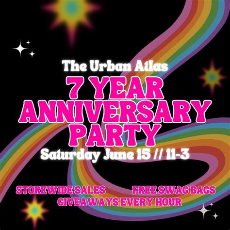 Urban Atlas 7 Year Anniversary Party, Urban Atlas, Decatur, 15 June ...