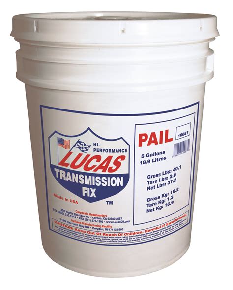 Lucas Oil 10087 Transmission Fix - 5 Gallons | THMotorsports