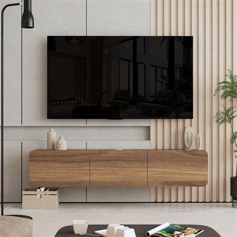 Atelier Mobili Floating TV Stand, Floating Entertainment Center, Modern ...