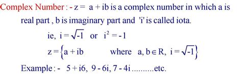 Image result for Complex Number Simplification 7 Formulas