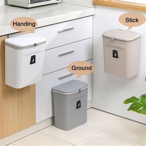 Kitchen Cabinet Wall-mounted Trash Can Hanging Was... – Grandado