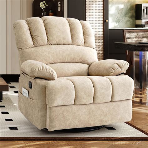 Amazon.com: COOSLEEP Oversized Swivel Rocker Recliner Chair, Glider ...