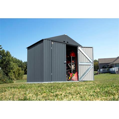 Arrow 8-ft x 6-ft Elite Galvanized steel Metal Storage Shed in the ...