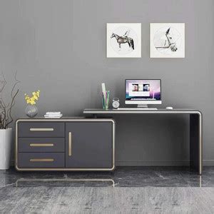 Kd Kohinoor Décor Modern Grey " L-Shaped Desk Corner Computer Desk with ...