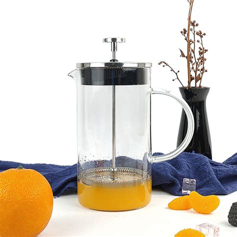 Factory Stainless Steel French Press Cold Brew Borosilicate Glass ...