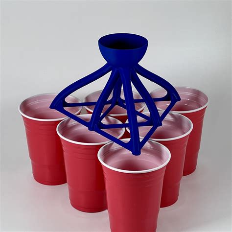 🍺 Beer Pong Funnel Dispenser Beerpong Partygame 6 Cups・ 3D File for 3D ...