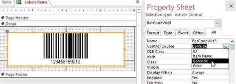 Image result for MS Access Screen Elements with Labels