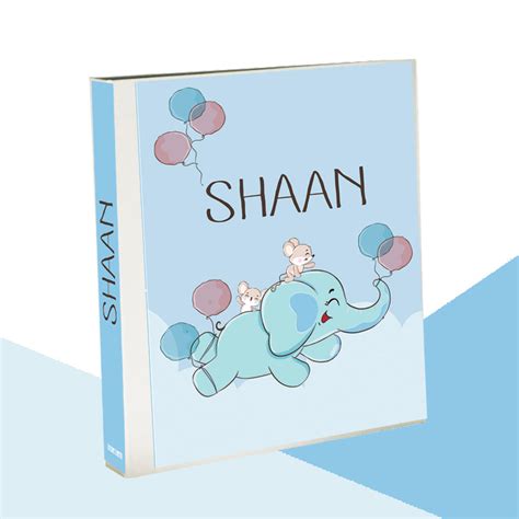 Personalised Binder | Elephant -Blue – mumma.com