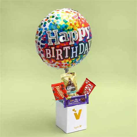 Happy Birthday Balloon & Chocolates Box | Balloon Decoration in Pune ...