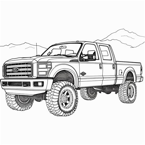 Coloring Pages Of Ford Trucks
