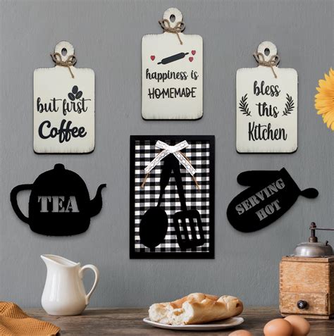 Set of 6 Kitchen Chopboard Theme Gallery Wall Frame Home Decor – Chalk ...