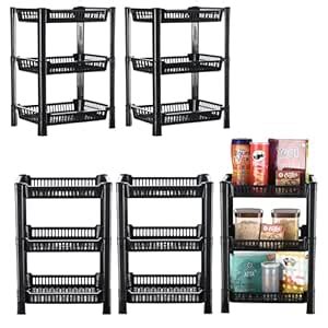 Kuber Industries Pack of 5 Multipurpose Kitchen Organizer/Storage Rack ...