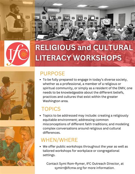 Religious and Cultural Literacy Workshops - InterFaith Council of ...