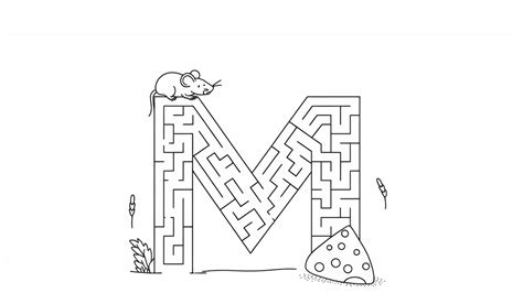 15 Printable Pages for Letter M That Make Learning Fun - Theresa Reviews - Simple Letter Form M Illustration Mountain
