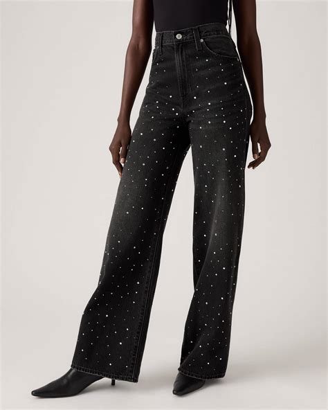 Ribcage Wide Leg Women's Jeans - Black | Levi's® CA