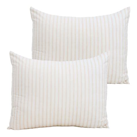 Honeybloom 3-Piece Light Brown Striped Comforter Set, Full/Queen