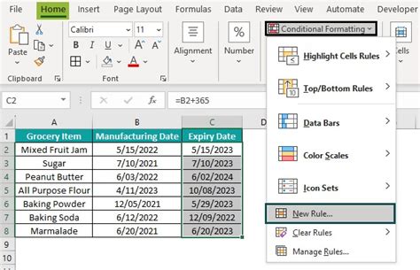Image result for Conditional Format Using Formulas for Dates
