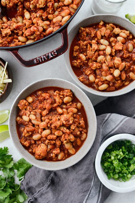 Chipotle White Bean Turkey Chili - Simply Scratch
