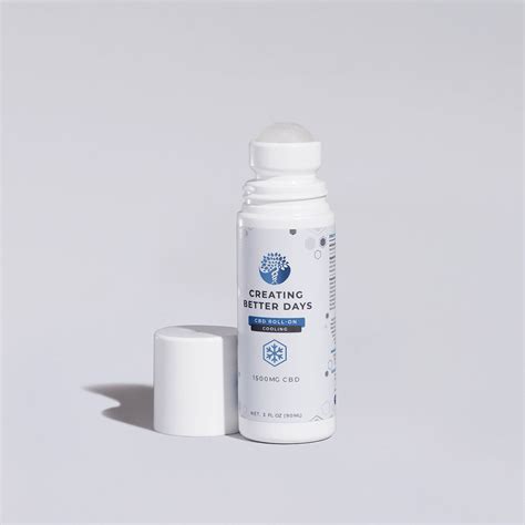 1,500mg CBD Cooling Roll-On Gel (Menthol) — Creating Better Days - Copper Mountain Hemp Traders