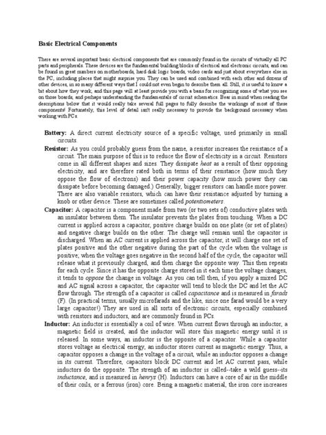 Basic Electrical Engineering Components 的图像结果