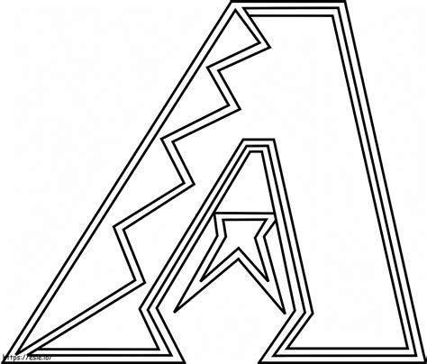 Logo Arizona Diamondbacks kolorowanka