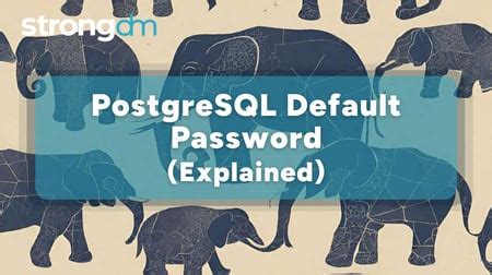 Image result for How to Create DB in PostgreSQL Password