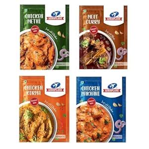 AEROPLANE Chicken Feast Combo | Pack of 4 Gravy Mixes: Chicken Methi ...